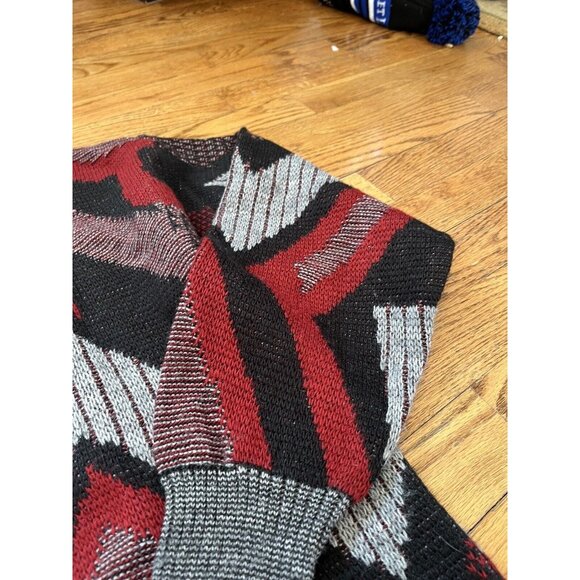 Vintage 90s Engbers Grey Sweater Pullover Size Made in Italy Size 52 30% Wool - Picture 3 of 14